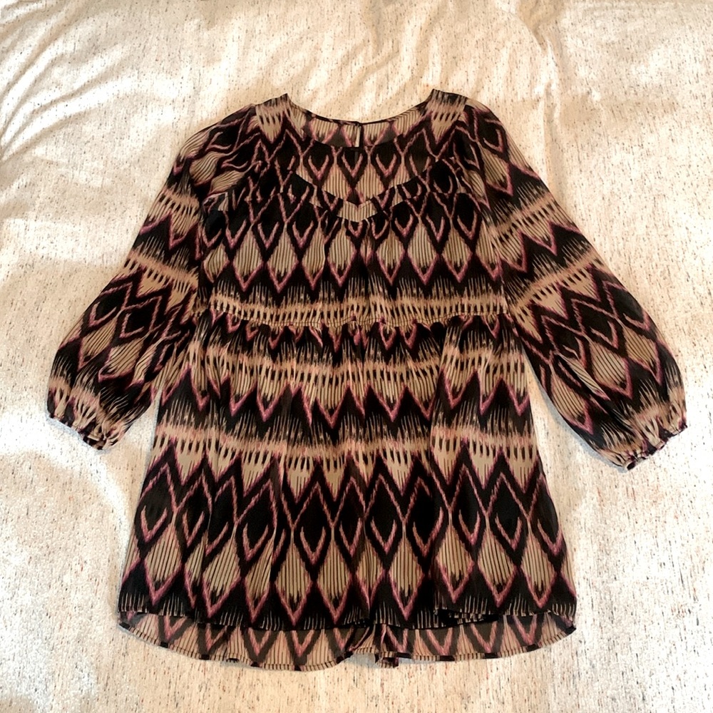 Printed chiffon dress